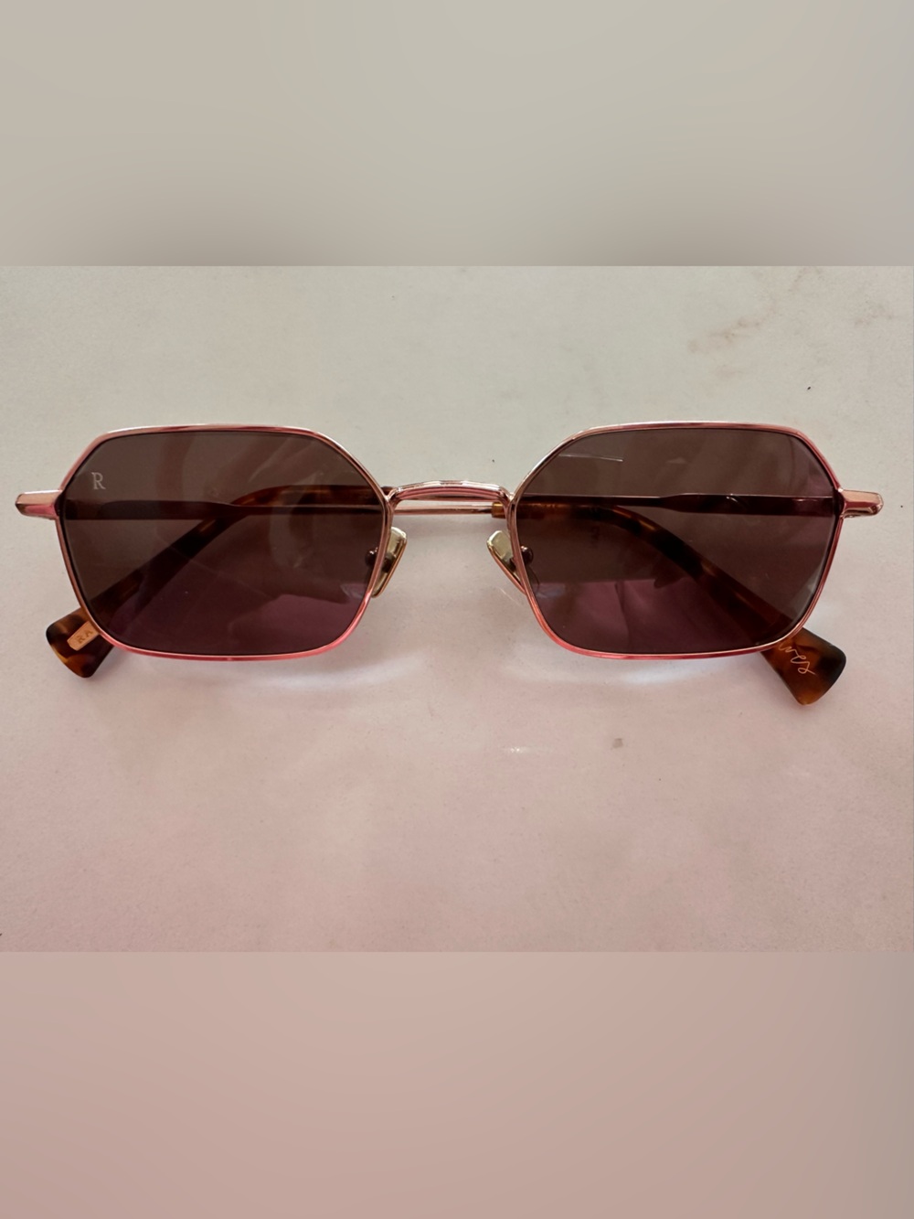 Raen gold Frame Brown Lens Sunglasses